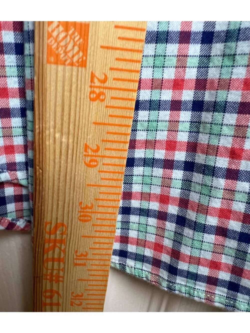 Chaps Racing Red Plaid Shirt - Picture 4 of 10